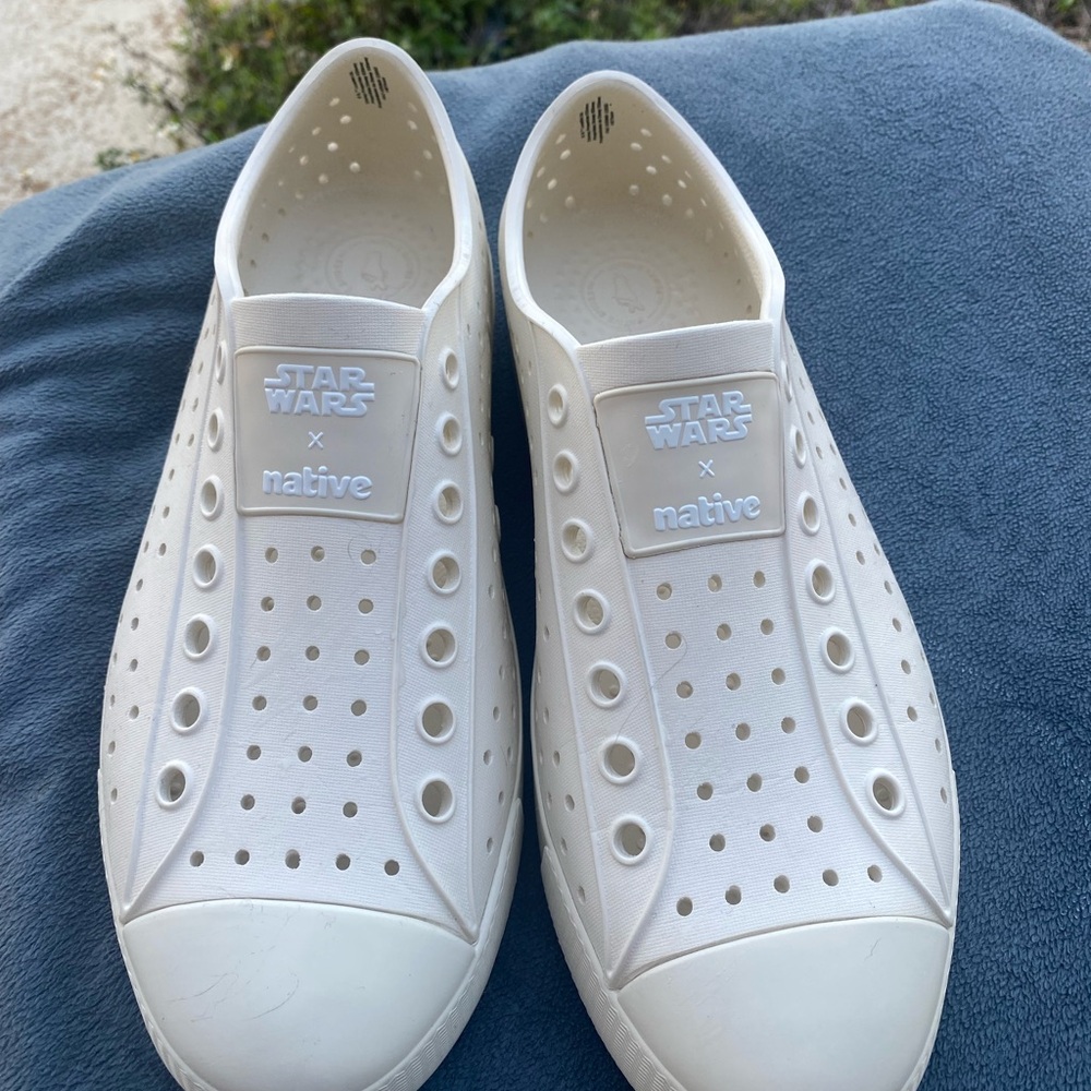Native Star Wars White Athletic Shoes
